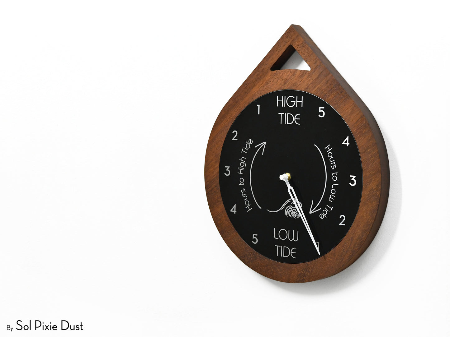 Pin Wooden Tide Wall Clock