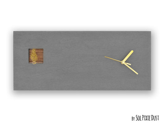 Concrete Wall Clocks Designs - Wire Bird