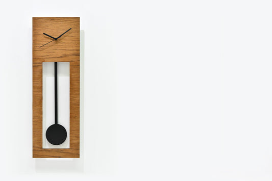 Bluntly Plywood Grandfather Pendulum - Wall Clock / Table Clock
