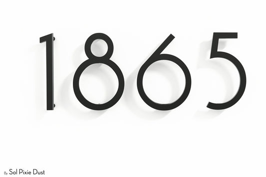 Modern House Numbers – Acrylic & Alucobond (ACP)