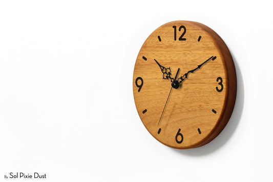 Solid Wood Round Clocks