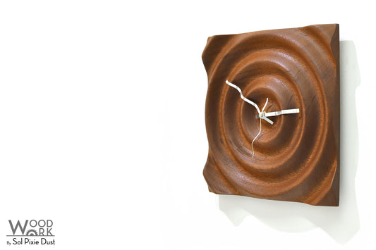 The Ripple Drop - Solid Wooden Wall Clock
