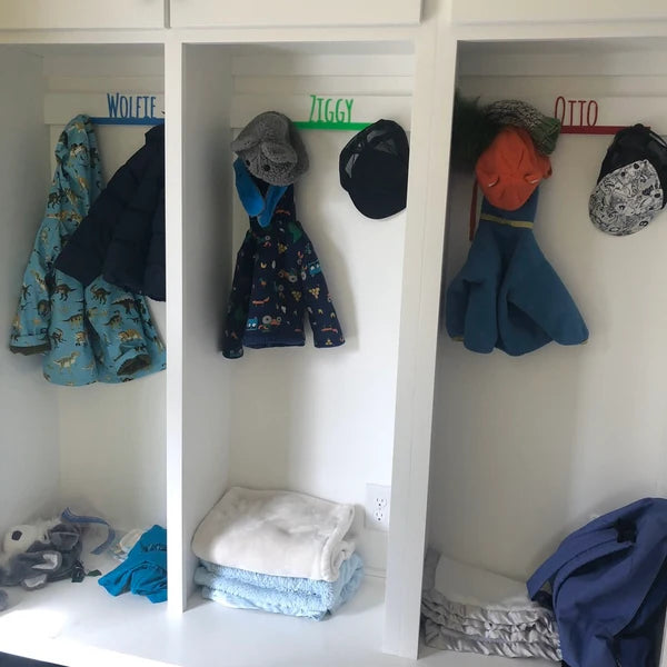 Wall Pegs and Racks - Custom Wall Hook Name