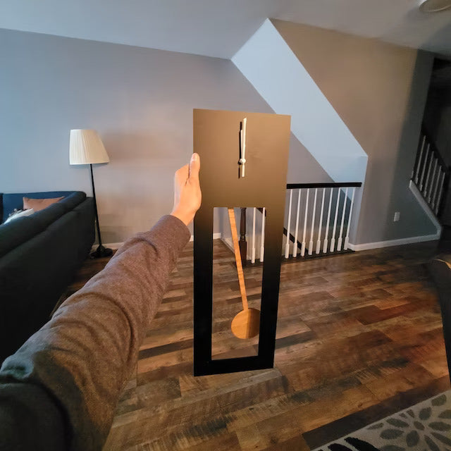 Bluntly Acrylic Grandfather Pendulum - Wall Clock / Table Clock