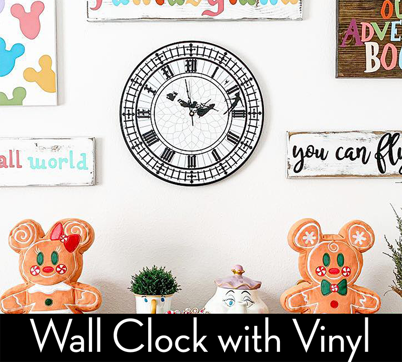 Wall Clocks with Vinyl