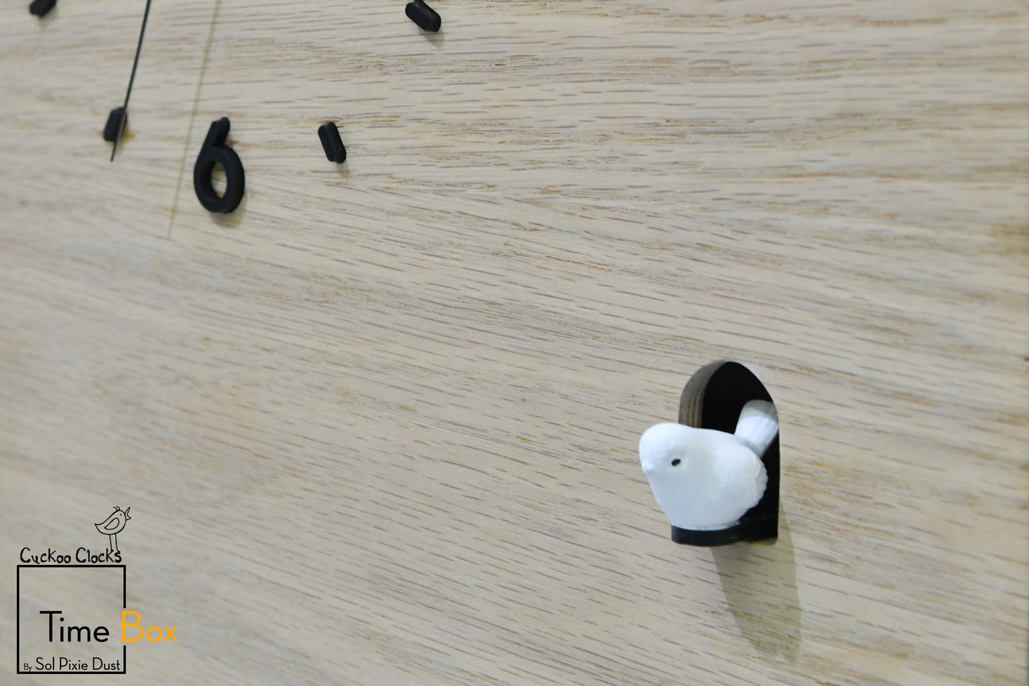 Time Box Modern Cuckoo Bird.  Cuckoo and Pendulum Wall Clock