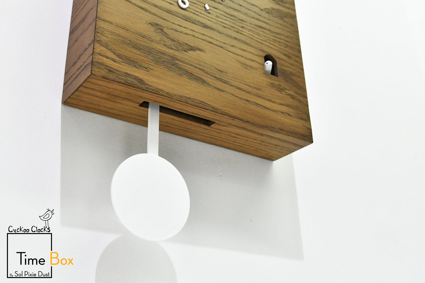 Time Box Modern Cuckoo Bird.  Cuckoo and Pendulum Wall Clock