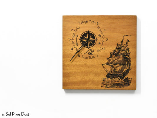 Wooden Tide Wall Clock