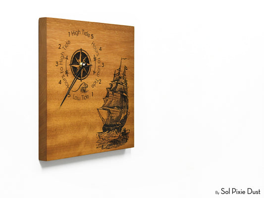 Wooden Tide Wall Clock