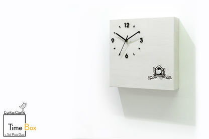 Time Box Modern Cuckoo Bird.  Cuckoo and Pendulum Wall Clock
