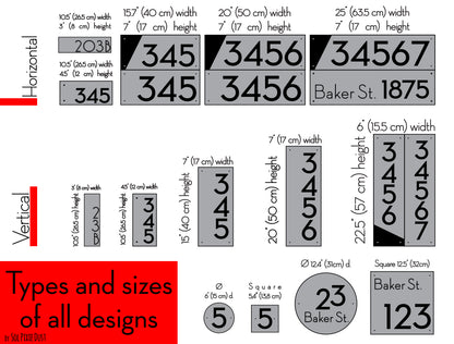 Concrete Address Plaque - Signs