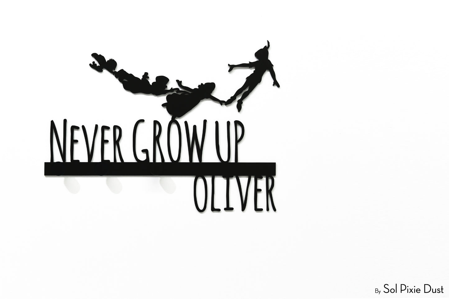 Wall Pegs and Racks - Custom Wall Hook Name