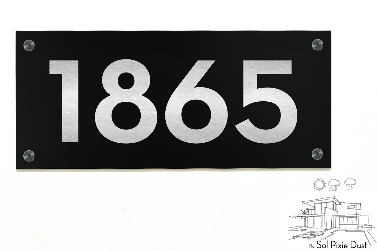 Aluminum (ACP) Engraved Address Plaque
