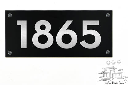 Aluminum (ACP) Engraved Address Plaque