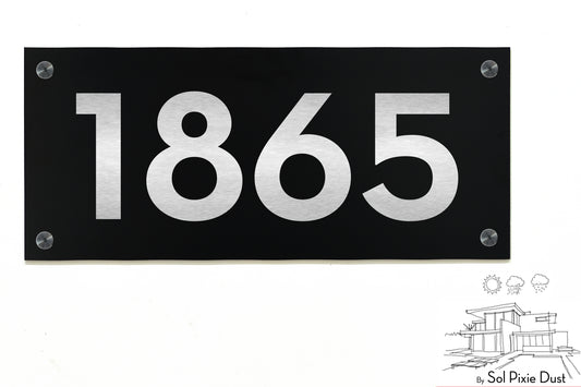Aluminum (ACP) Engraved Address Plaque
