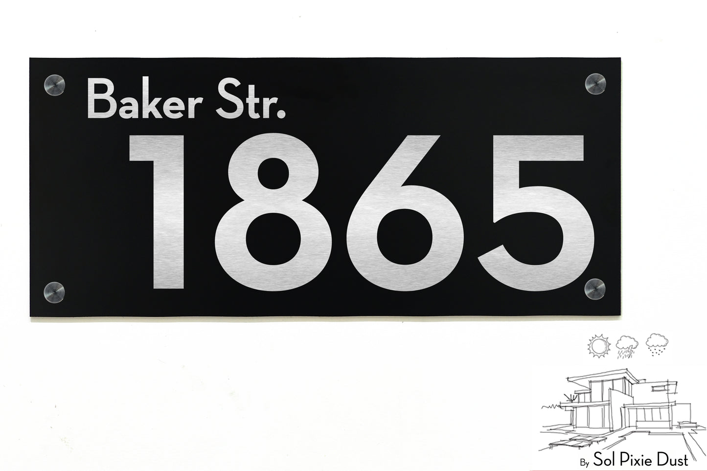 Aluminum (ACP) Engraved Address Plaque