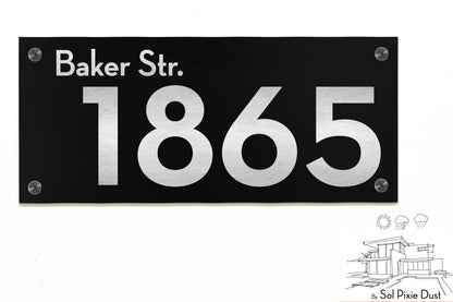 Aluminum (ACP) Engraved Address Plaque