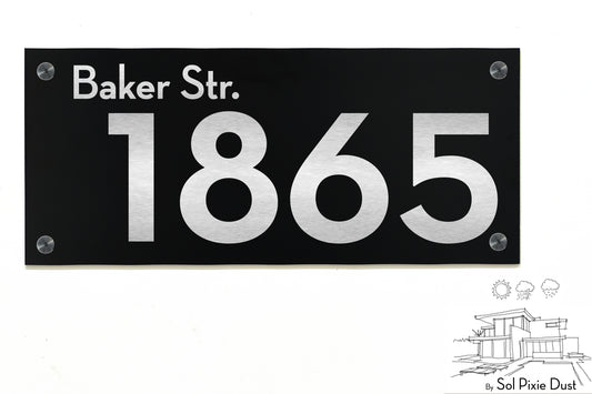 Aluminum (ACP) Engraved Address Plaque