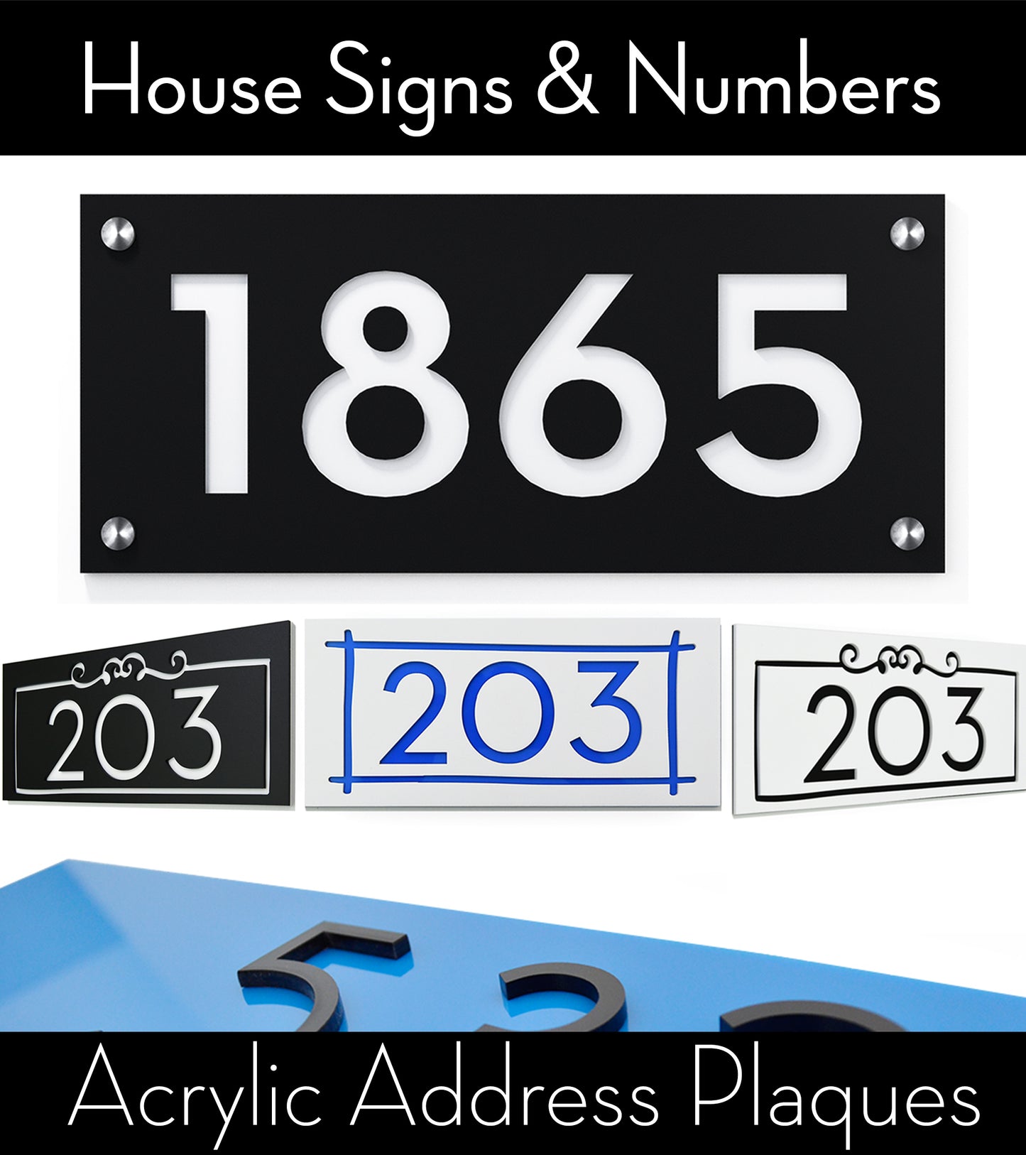 Acrylic Address Plaque - Signs