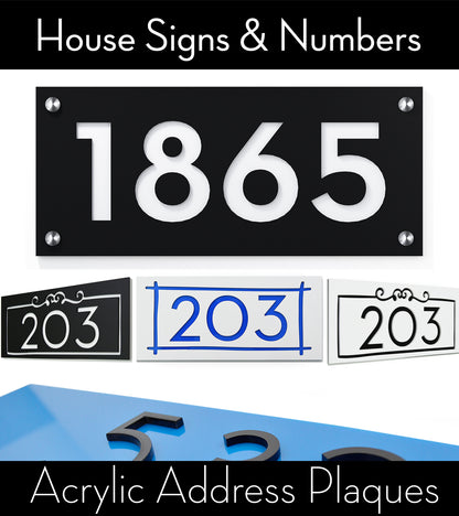 Acrylic Address Plaque - Signs