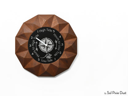 3d Wooden Tide Wall Clock