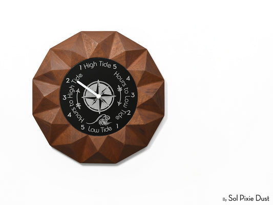 3d Wooden Tide Wall Clock