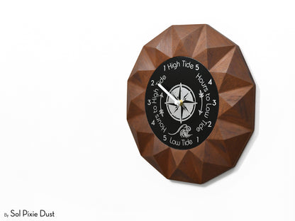3d Wooden Tide Wall Clock
