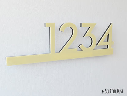 Underline House Numbers - LED Signs with Name / Address