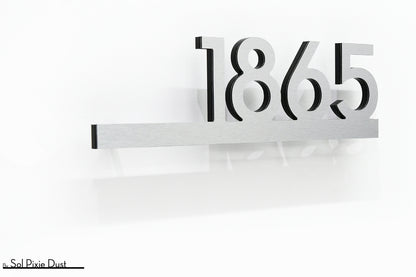 Underline House Numbers - LED Signs with Name / Address