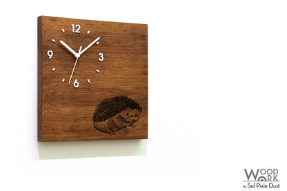 Vintage Wooden Square Clocks