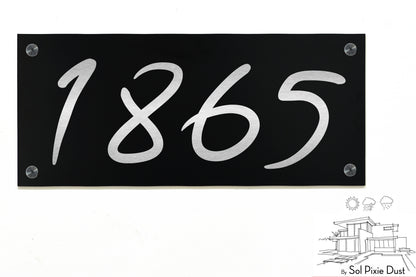 Aluminum (ACP) Engraved Address Plaque