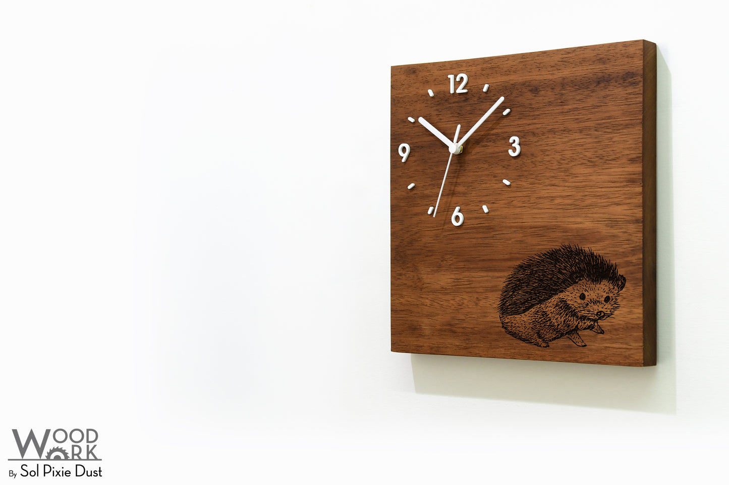Vintage Wooden Square Clocks
