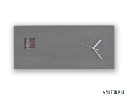 Concrete Wall Clocks Designs - Wire Bird