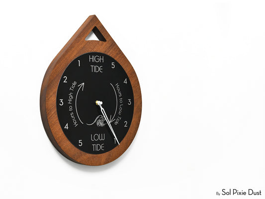 Pin Wooden Tide Wall Clock