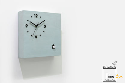 Time Box Modern Cuckoo Bird.  Cuckoo and Pendulum Wall Clock