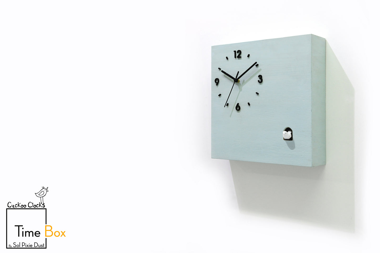 Time Box Modern Cuckoo Bird.  Cuckoo and Pendulum Wall Clock