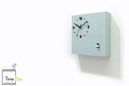 Time Box Modern Cuckoo Bird.  Cuckoo and Pendulum Wall Clock