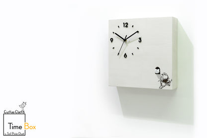 Time Box Modern Cuckoo Bird.  Cuckoo and Pendulum Wall Clock