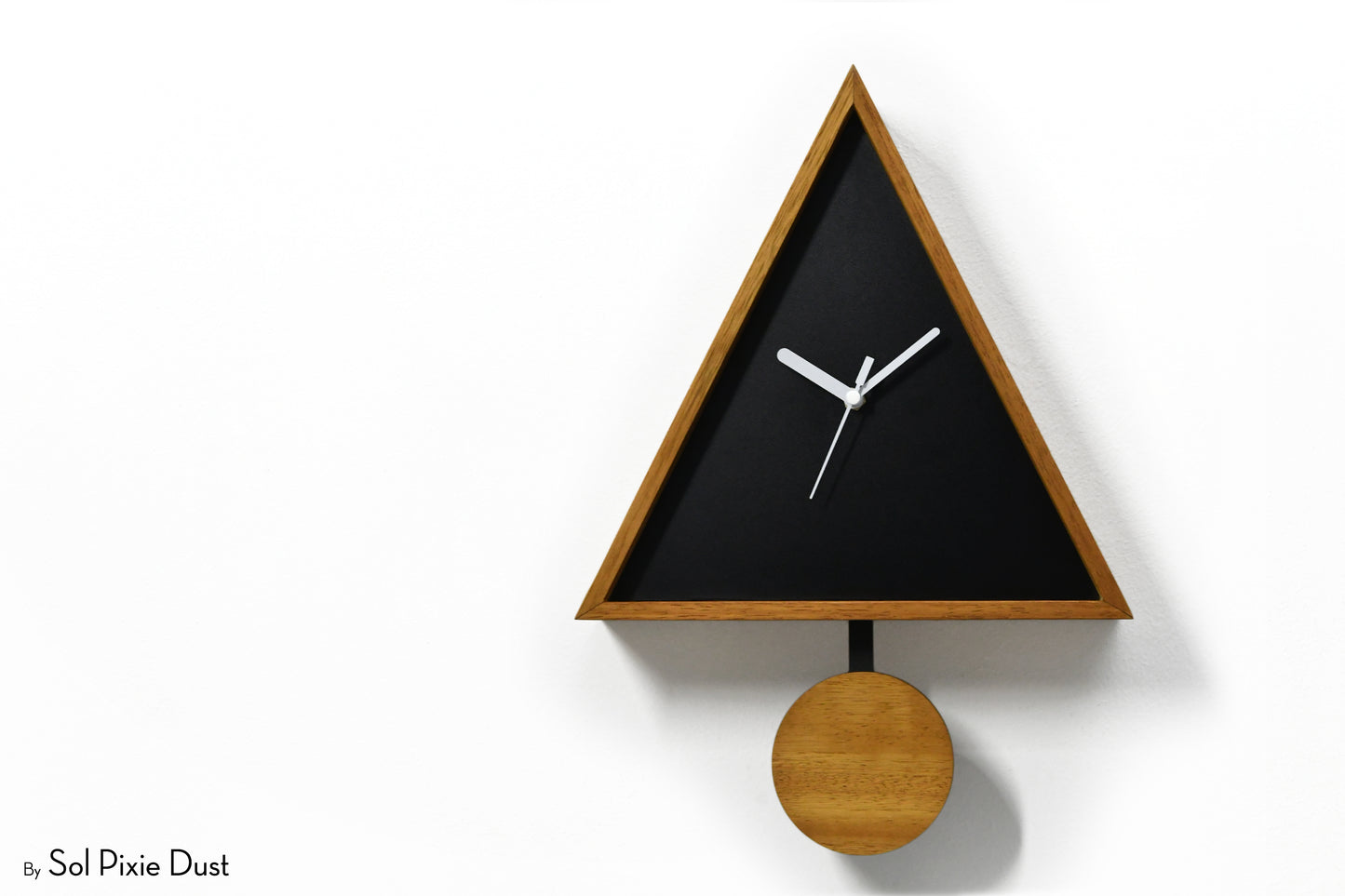 Cabin Cuckoo Bird Wall Clock - Table Clock - Solid Iroko Wood or White Oak