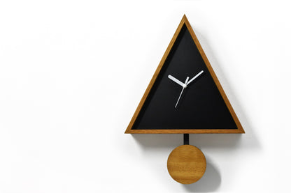 Cabin Cuckoo Bird Wall Clock - Table Clock - Solid Iroko Wood or White Oak