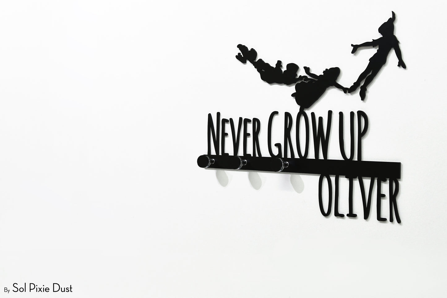 Wall Pegs and Racks - Custom Wall Hook Name