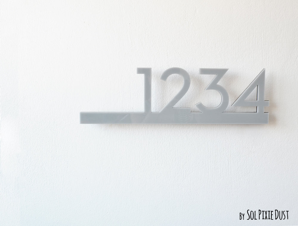 Underline House Numbers - LED Signs with Name / Address