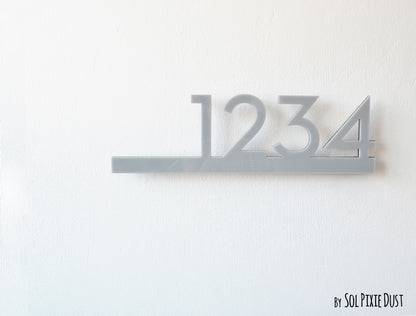 Underline House Numbers - LED Signs with Name / Address