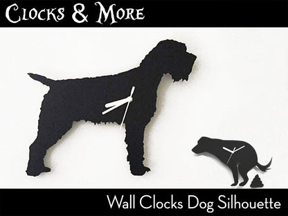Dog Breed Silhouette Wall Clocks