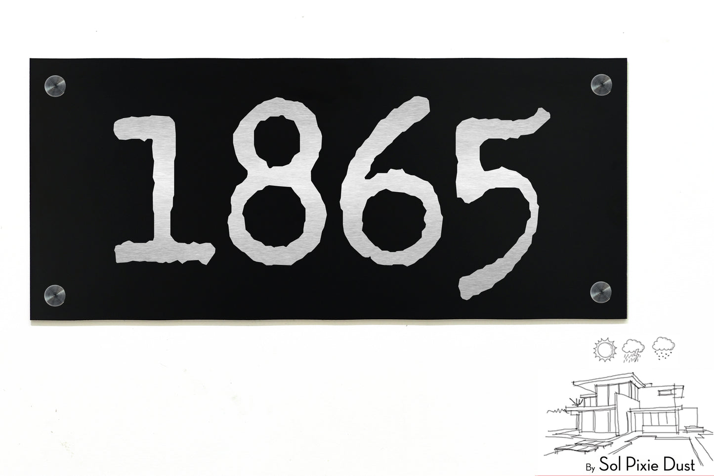 Aluminum (ACP) Engraved Address Plaque