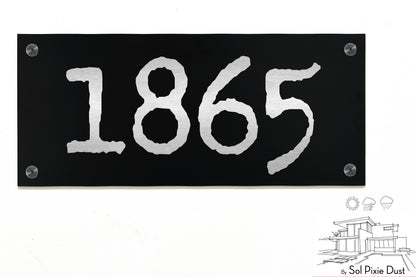 Aluminum (ACP) Engraved Address Plaque