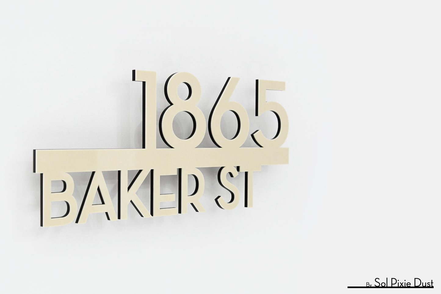 Underline House Numbers - LED Signs with Name / Address