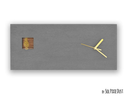 Concrete Wall Clocks Designs - Wire Bird