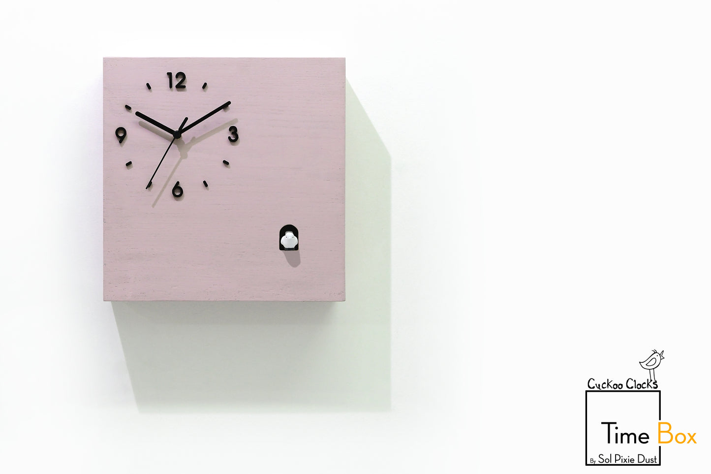Time Box Modern Cuckoo Bird.  Cuckoo and Pendulum Wall Clock
