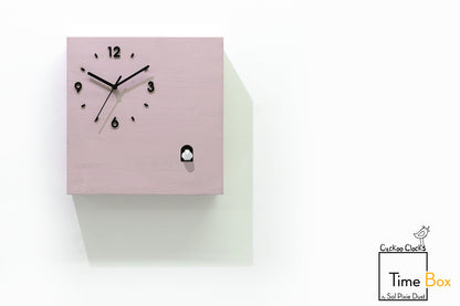 Time Box Modern Cuckoo Bird.  Cuckoo and Pendulum Wall Clock